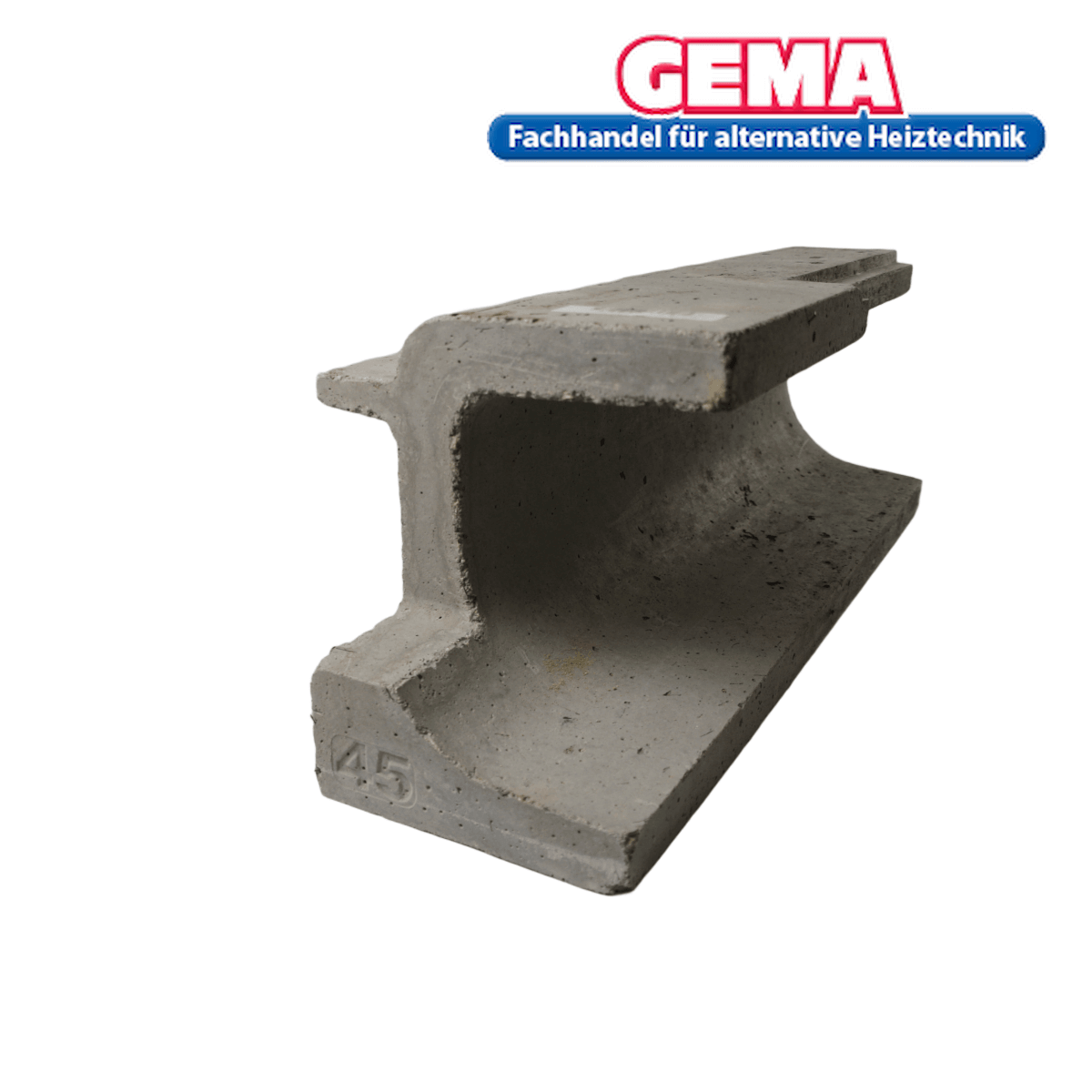 Attack SLX Schamottstein links in Form eines Betoneisenblocks für Brennkammer