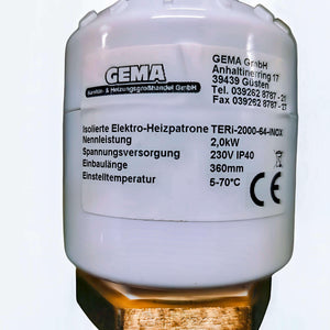 Isolierter Elektroheizstab Pufferspeicher Solar Heizpatrone⚡1,5 2 kW mit vielseitigen Einsatzmöglichkeiten und langer Lebensdauer