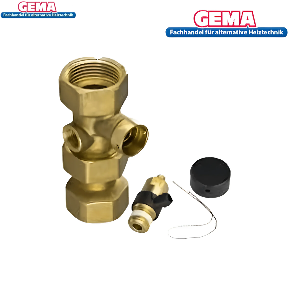 Brass plumbing manifold mit Kappenventil DN25 für Boiler-Zubehör und Heizungsinstallationen