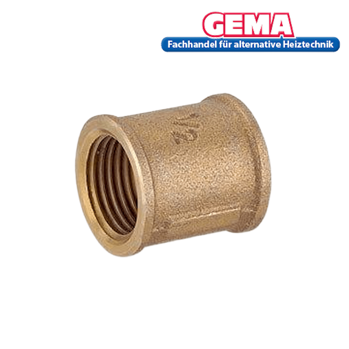 Brass pipe coupling mit internen Gewinden für verschiedene Durchmesser in der Rotgussmuffe