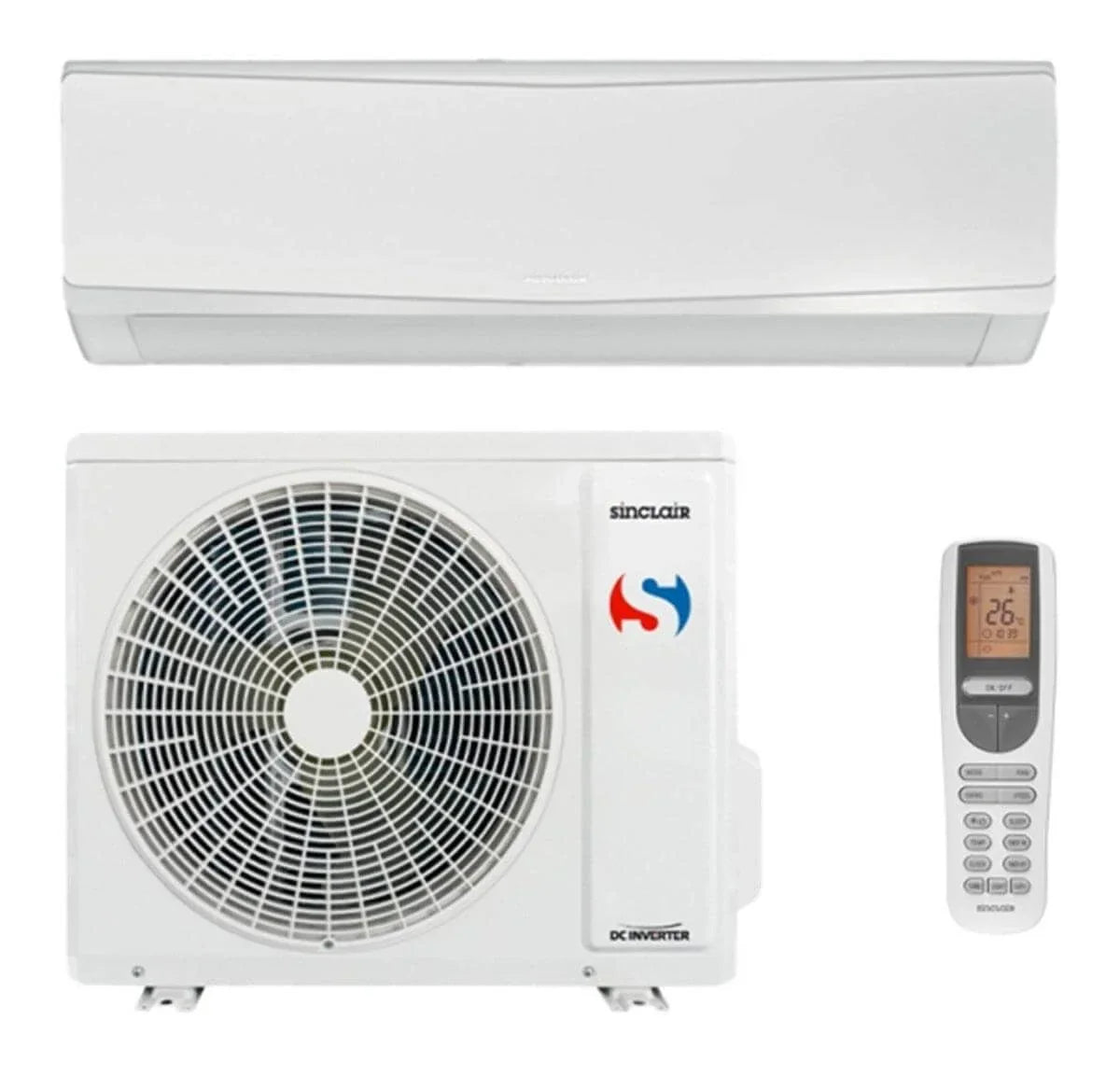 Weiße Klimaanlage mit Fernbedienung aus der Kollektion Klimaanlagen, Angebot anfordern