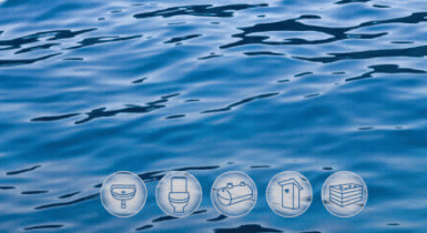 Wassersanitisierungs-Icons für Pool zubehör und Pool Reinigung im Schwimmbadzubehör Sammlung