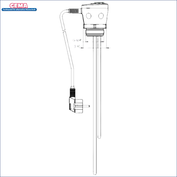 Metallischer Fluidpumpenmechanismus für Warmwasserspeicher 120 L mit Incoloy 825 Heizstab