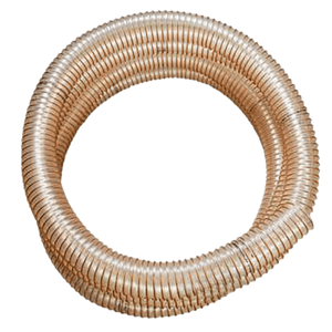 Coilierter klarer PVC-Defro Pelletschlauch mit sichtbarer Drahtspirale für Heizsysteme