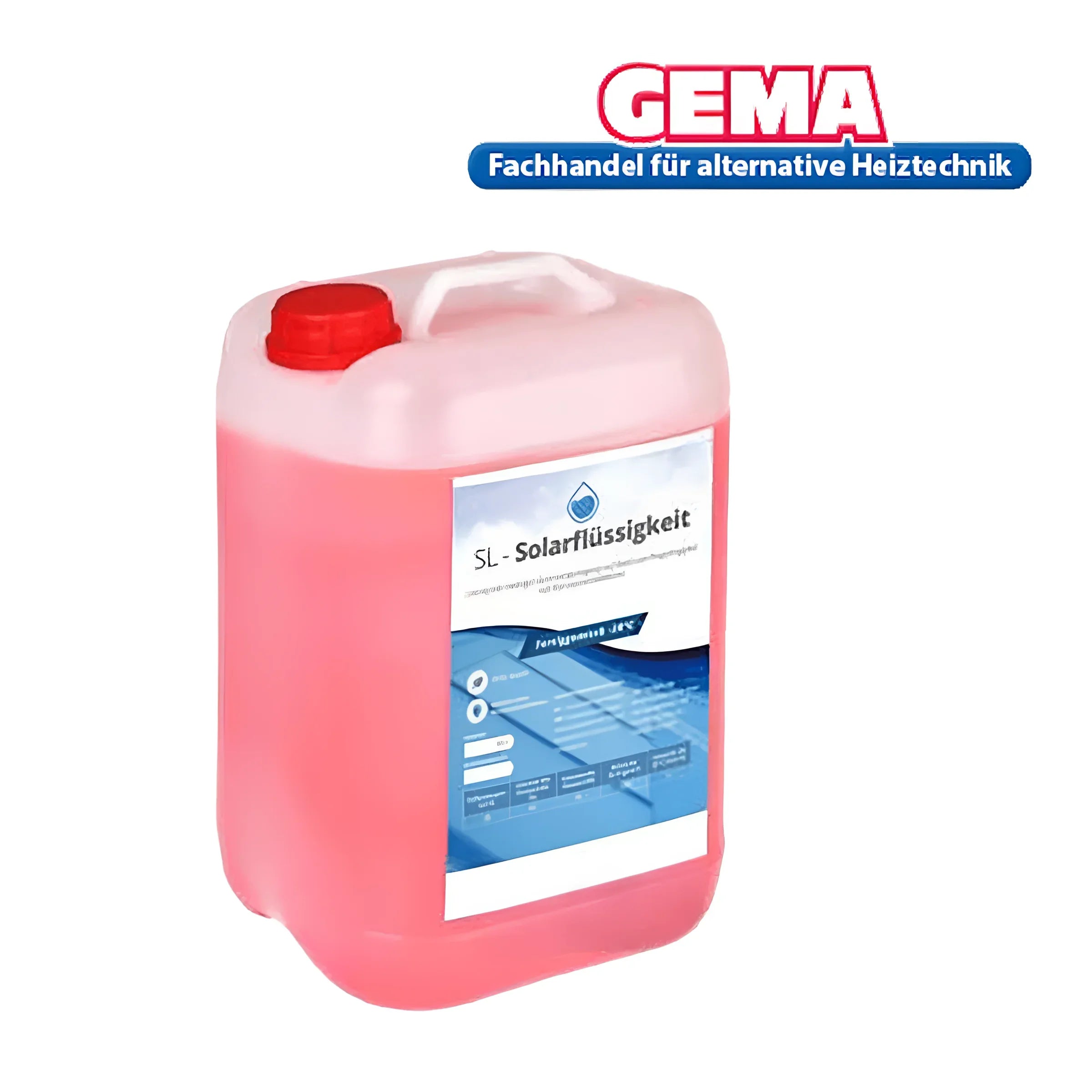 Pink Solarfluid-Container für Flachkollektoren AMX mit solarregler logo PWM Leistung