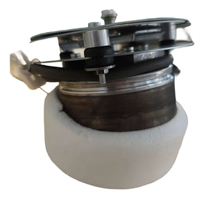 Cylindrischer Gebläse motor mit Montageset und Schaumstoff für Attack Holzvergaserkessel