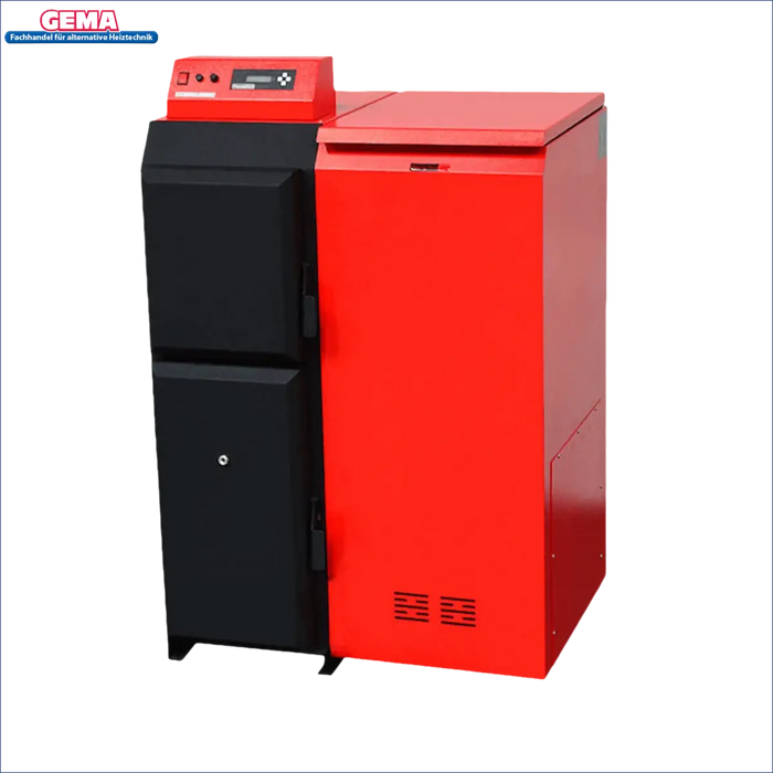 Rotes und schwarzes Heizgerät des Thermoflux Pelling 25/135 ohne WT