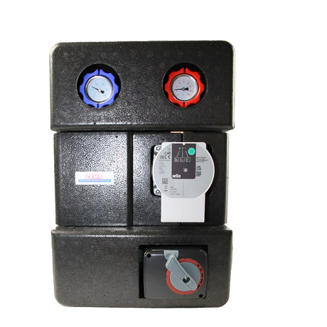 GEMA Pumpengruppe DN25 mit  Dreiwege-Mischventil.