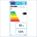 Energieeffizienzlabel für den Warmwasserspeicher 120 L mit Incoloy 825 Heizstab