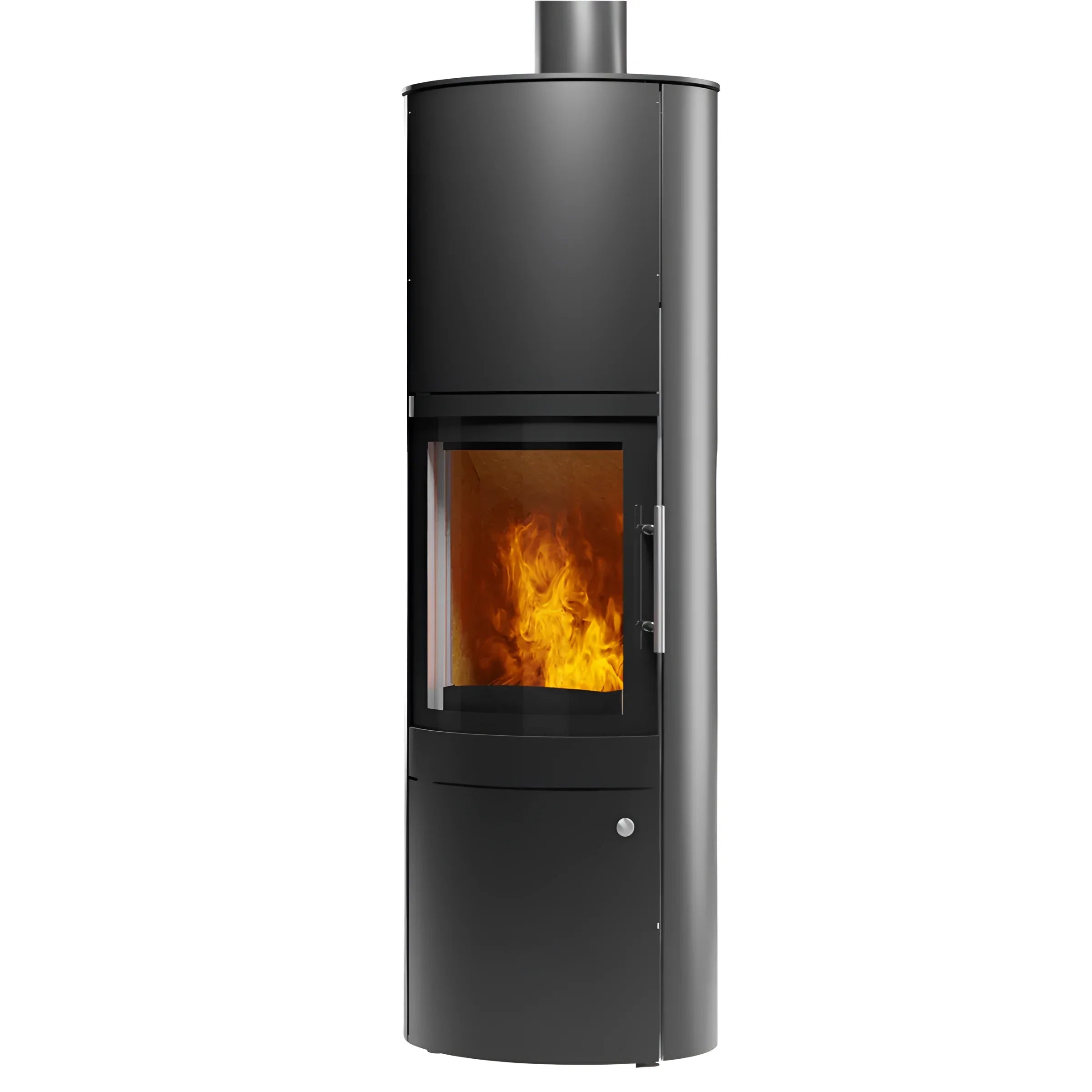 Kaminofen Leo 5kW 🔥 mit Sichtfenster und optionalem Wärmespeicher für effiziente Wärmespeicherung. Ideal für Ihr Zuhause! 🏡