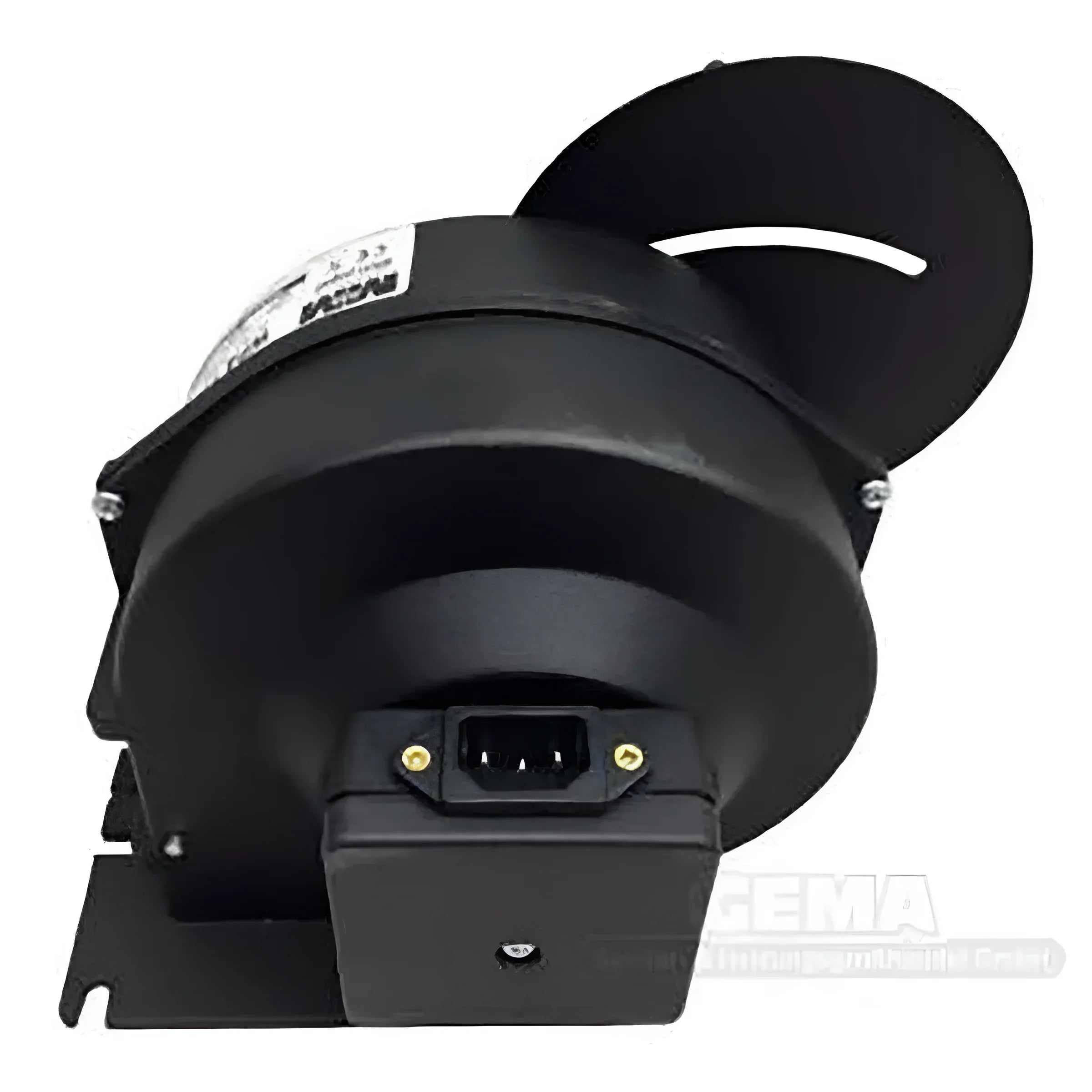 Schwarzer industriemotor mit Power-Connector für Gebläse WPA im Optima Komfort Plus