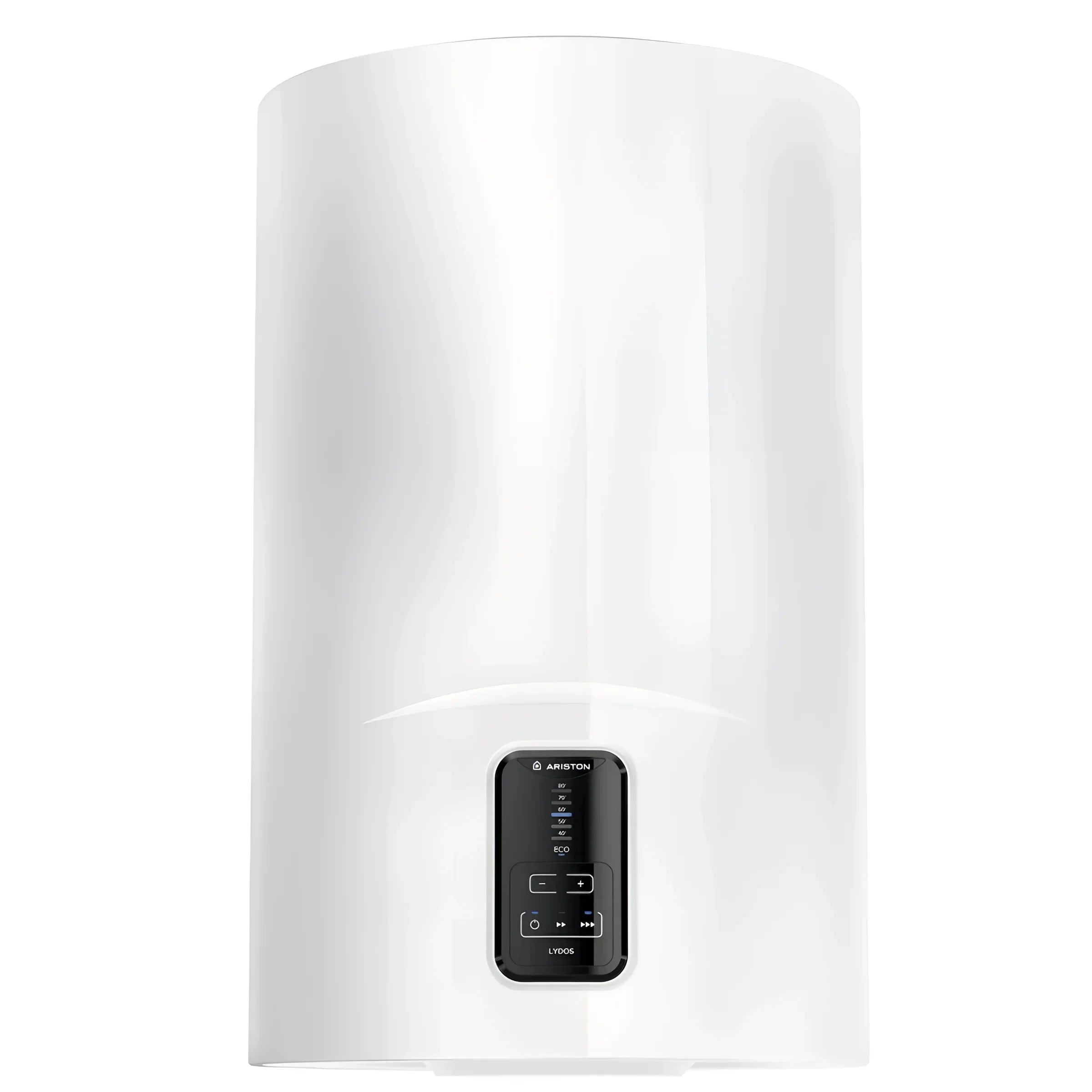 Ariston Lydos Eco Warmwasserbereiter 🚰 mit digitaler Anzeige & Wasser Plus-Technologie für effiziente und umweltbewusste Warmwasserversorgung.
