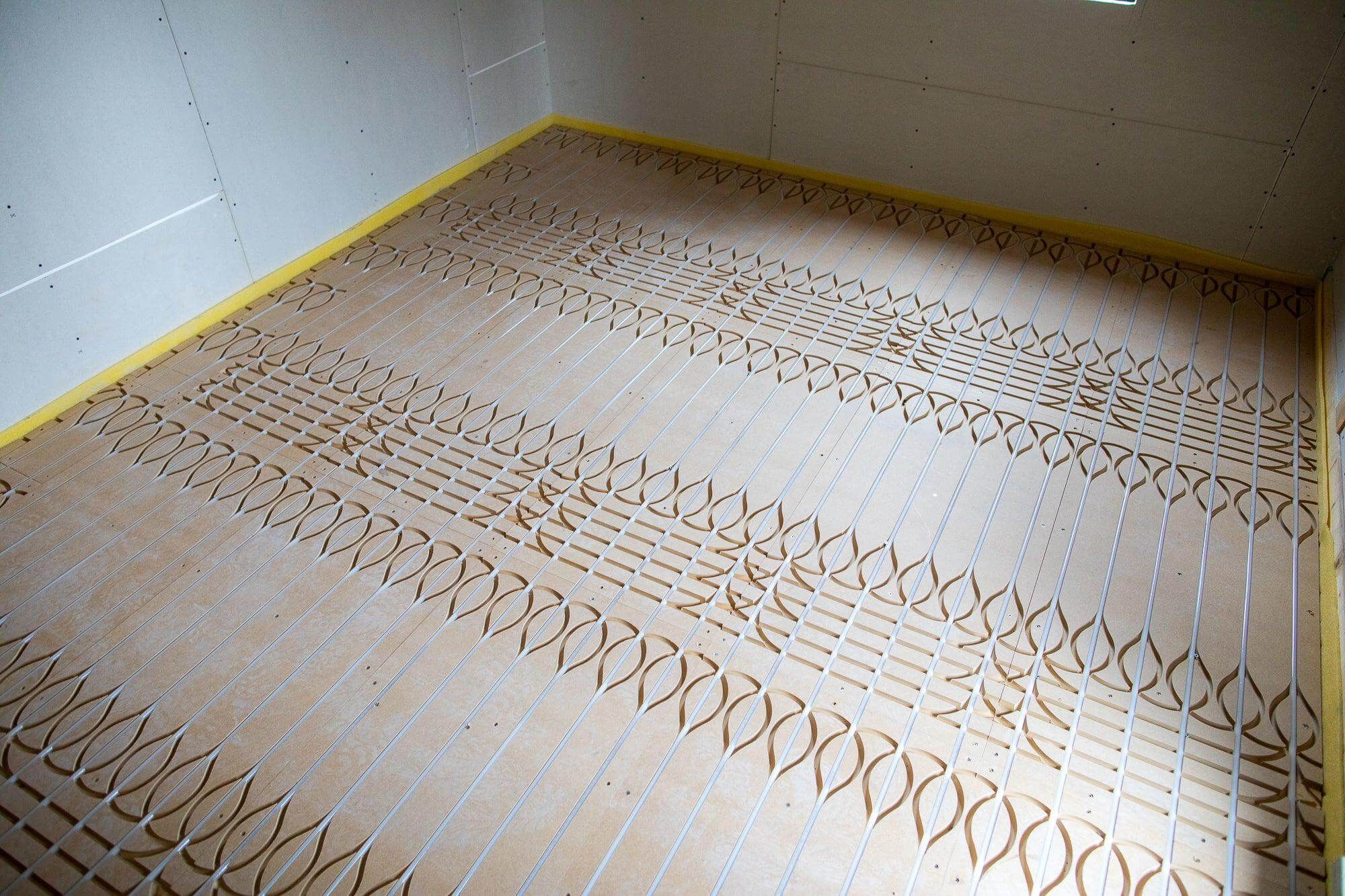 Unterbodenheizung Installation mit Öko Floor Flächenheizsystem Komplett Set 15,0m²