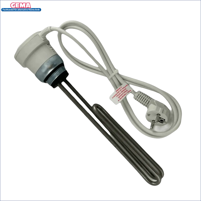 Immersionsheizer mit Netzkabel für Warmwasserspeicher 120 L mit Incoloy 825 Heizstab 2 kW