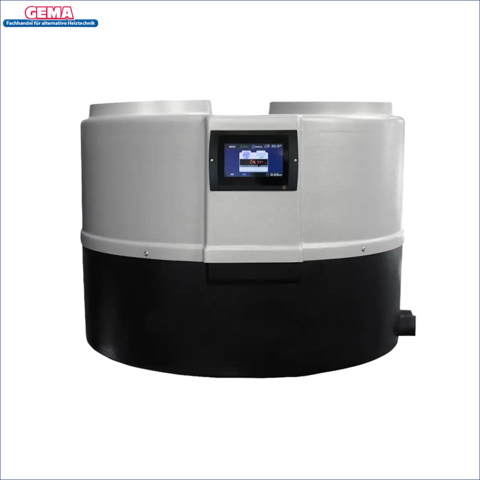 Zweifarbige zylindrische Maschine mit Digitalanzeige für Brauchwasser, Trinkwasser und Heizung