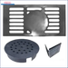 Schwarze Abdeckhaube für Ablauf im Thermoflux 25/135 plus Solarpaket IV