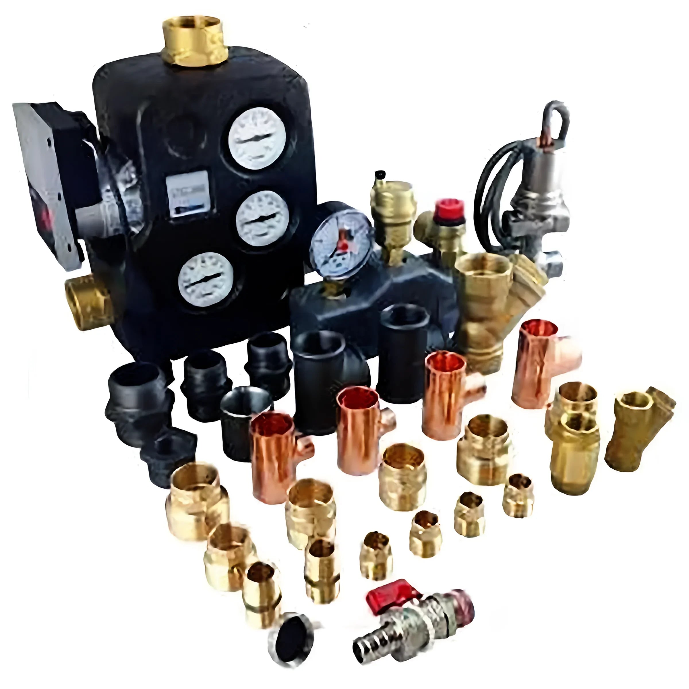 Plumbing fittings und Komponenten für Thermoflux Pelling 50/185 mit Pufferspeicher