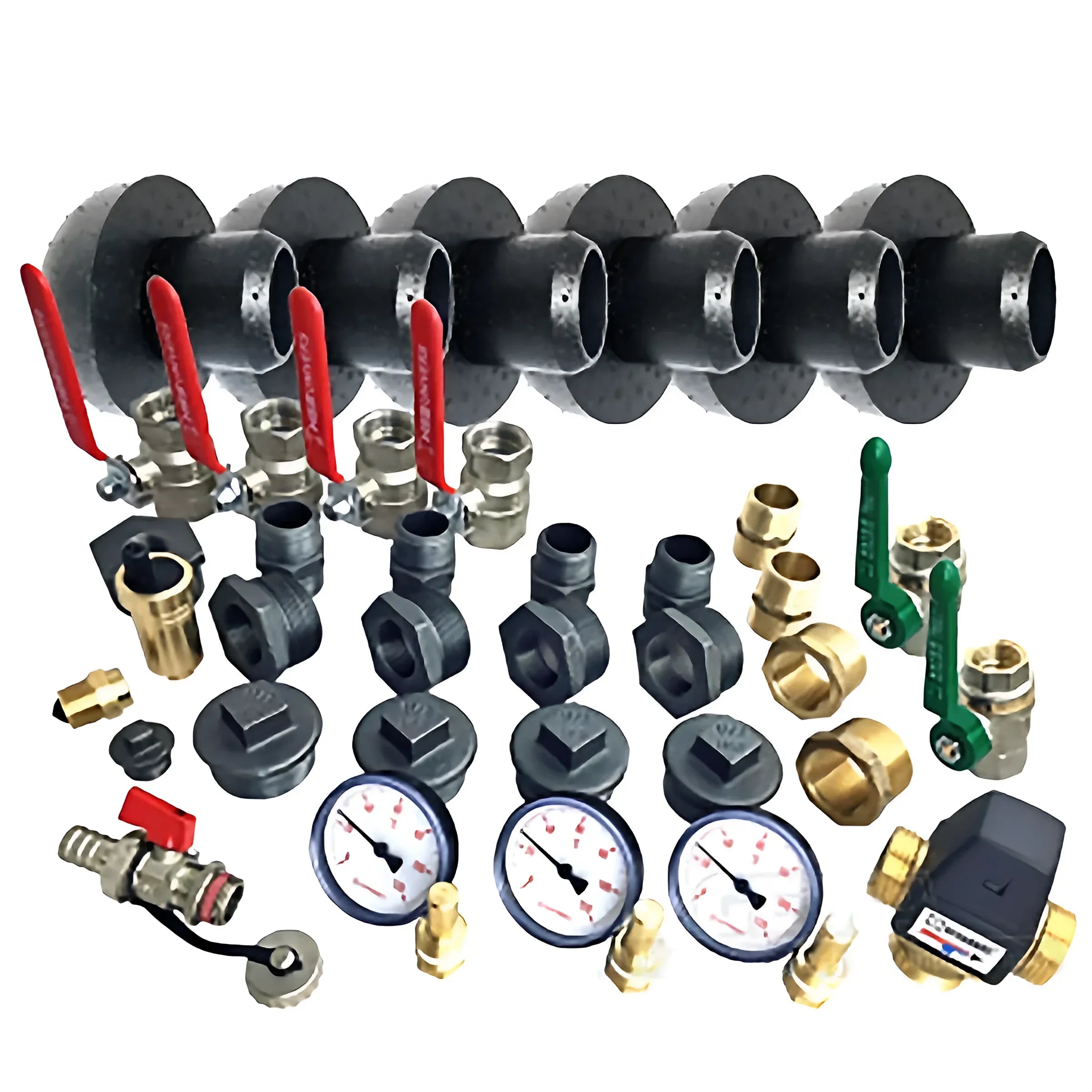 Plumbing manifold mit verschiedenen Fittings für holzvergasungskessel attack und effiziente biomasseverbrennung