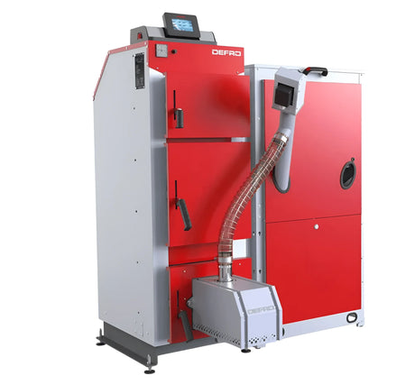 Defro Komfort Ekopell 14 kW plus Pufferspeicher.