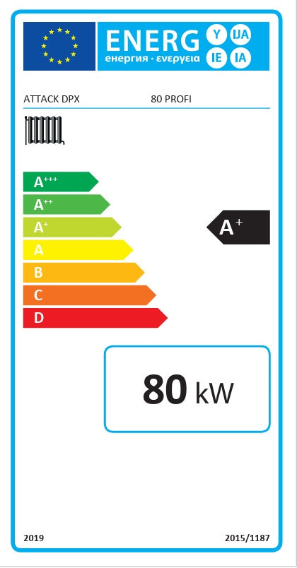 Λέβητας αεριοποίησης ξύλου Attack DPX 80 Profi 80 kW