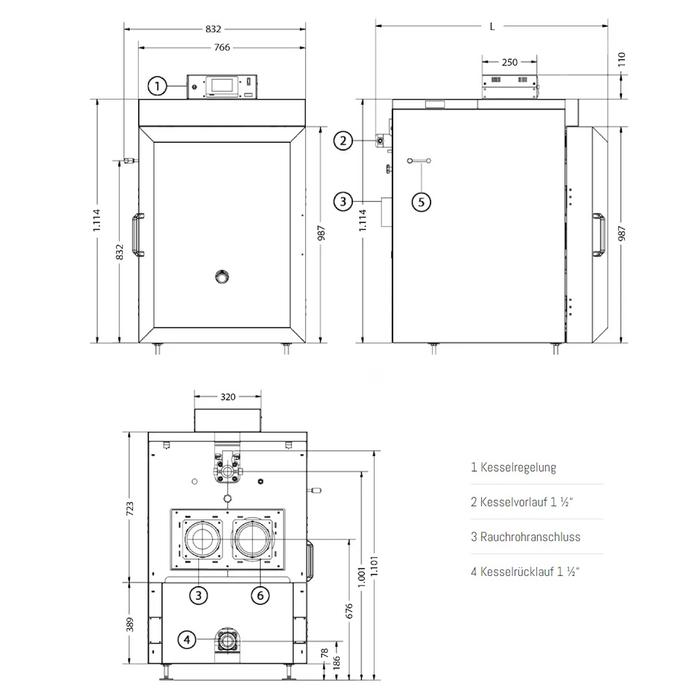 Holzvergaserkessel IBC GK 7 öko 36 kW