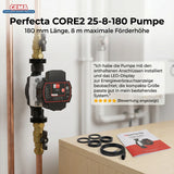 Bomba de circulação da bomba de aquecimento 25-8-180