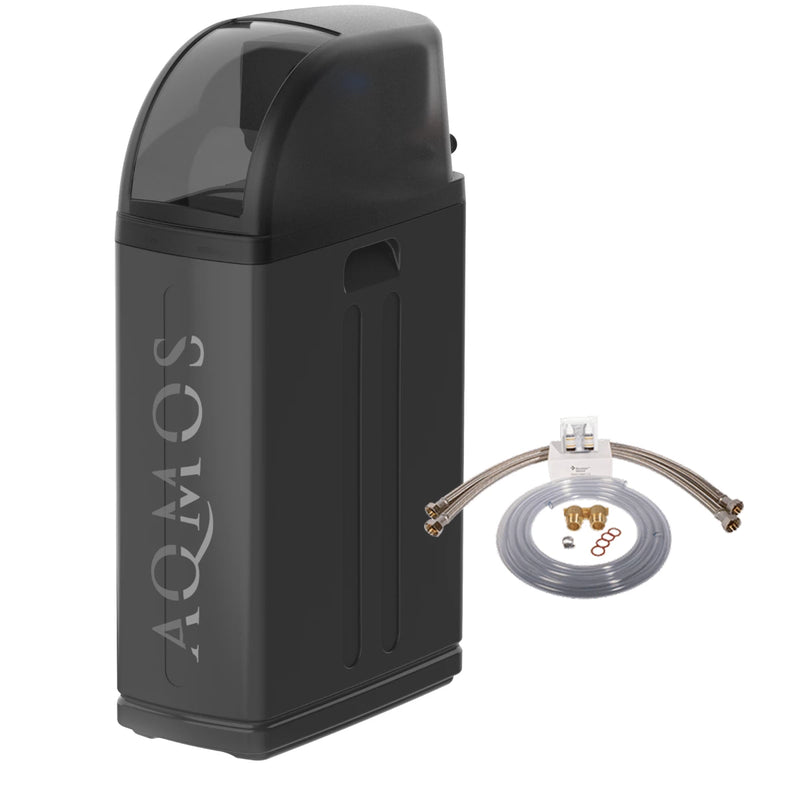 Ūdens mīkstināšanas iekārta Aqmos R2D2-48 BLACK EDITION ar pieslēguma komplektu 1 colla