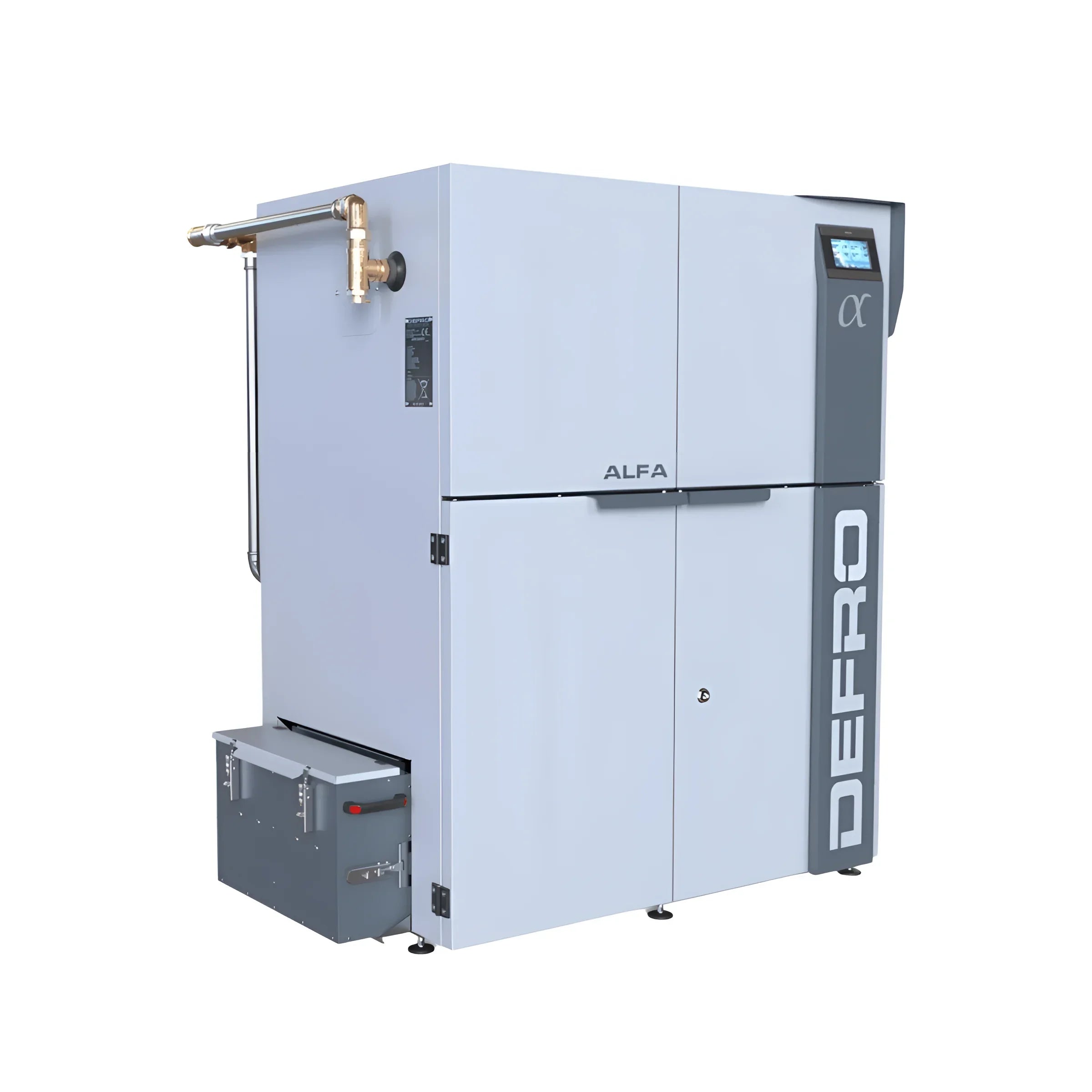 Industrieheizung Pelletsystem Pelletkessel Defro Alfa ALFA II mit Steuerung APC Center