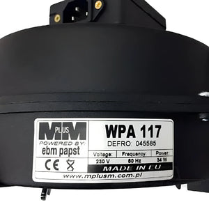 Schwarzer Industriefanmotor für druckgebläse typ wpa in Gebläse WPA 117 Optima Komfort Plus