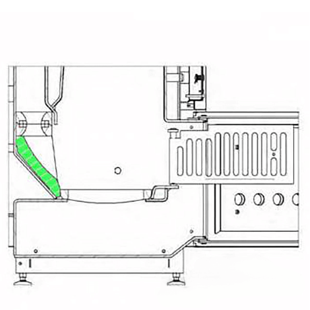 Diagramm eines industriellen Primärsteins mit hervorgehobenem Inneren für DEFRO DS 25 32kW