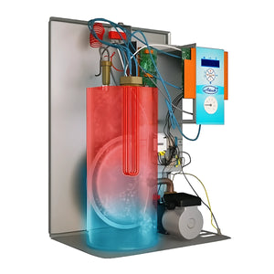 Wallmontierter Elektrokessel Attack Electric Exellent 15 kW mit Steuerungspanel