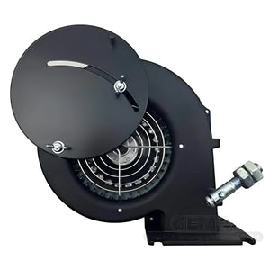 Schwarzer Metall-Lüfter für Gebläse WPA, Druckgebläse Typ WPA, Optima Komfort Plus
