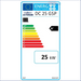 Energieeffizienzlabel für den DC 25 GSP Kessel bei Blauer und grauer Holzvergaser- und Festbrennstoffkessel