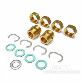 Basisfittingsatz für DN20 Solarleitung zur sicheren Montage und Verbindung.