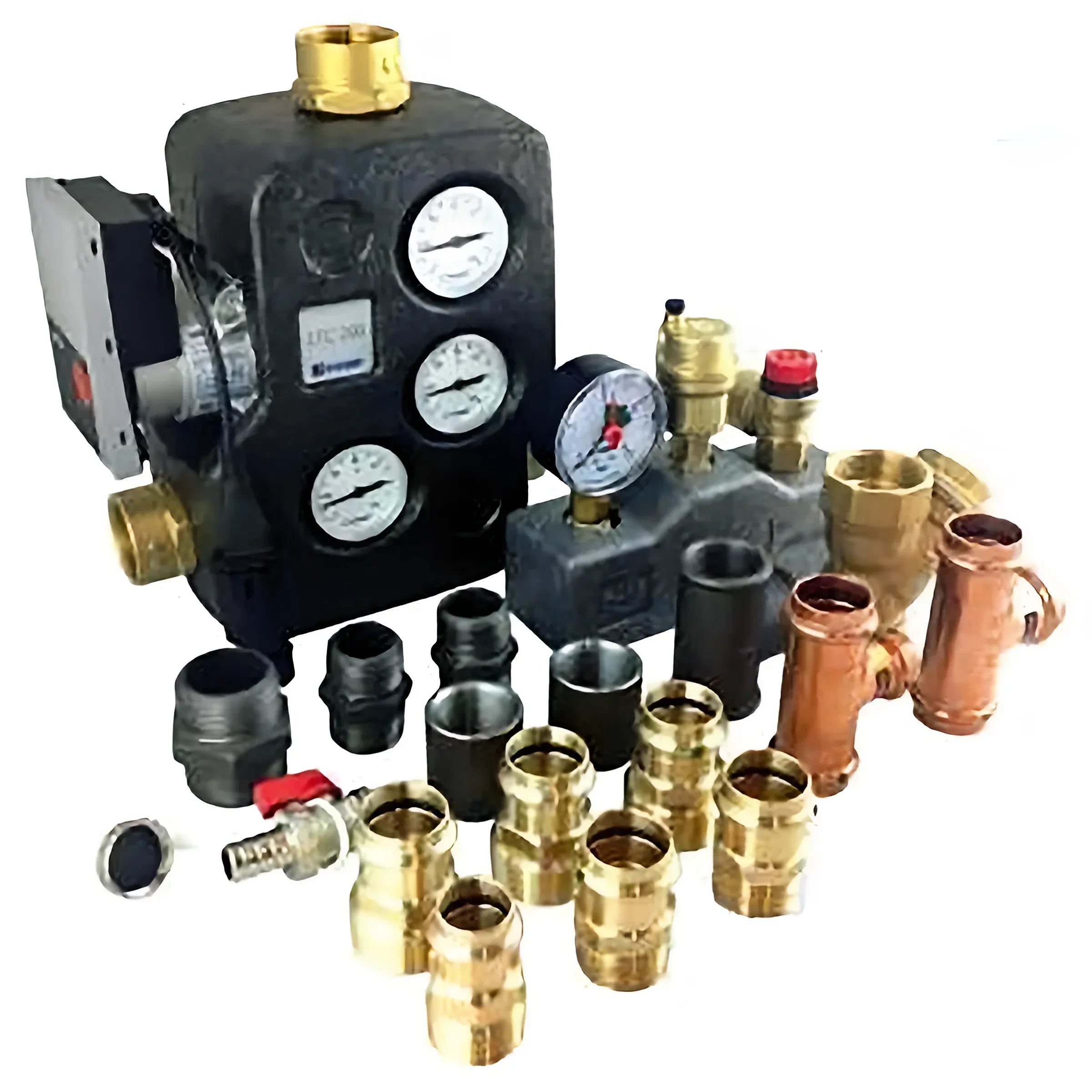 Plumbing and heating components für Anschlussset Thermoflux Pelling mit Messing DN280114S