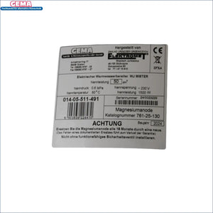 Appliance specification label of Elektrospeicher Warmwasserspeicher Boiler Elektroboiler für elektro hängespeicher brauchwasserspeicher