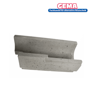 Grauer Beton-Drainagekanal für schamottestein attack SLX mit optimaler Vergasung