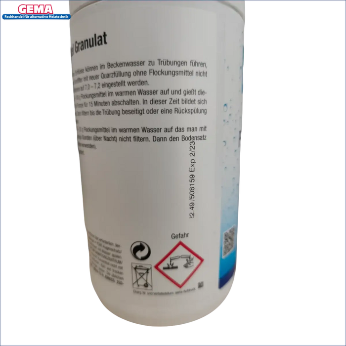 Poolreinigungsprodukt Flachungsmittel flüssig Pool im Behälter, effektive Wasserklärung