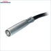 Silberner zylindrischer Sensor mit schwarzem Kabel für Pelletkessel Heizkesselzubehör