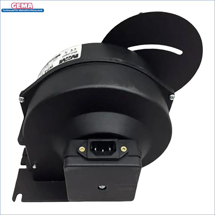 Schwarzer Industrielüfter mit Stromanschluss für Gebläse WPA 117 Defro 3,9 KW