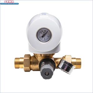 Brass Thermostatmischbalken mit Druckmesser für Aqmos Hauswasserfilter Typ 1