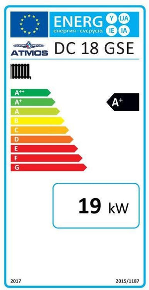 Holzvergaser Atmos GSE Serie 19 kW - Effizient Heizen mit Touch - Regelung 🌲🔥 - GEMA Shop