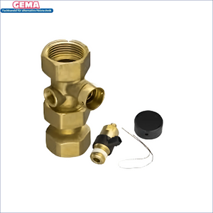 Brass Kappenventil 1 Zoll DN25 für Boiler, Heizungszubehör und Rohrleitungen