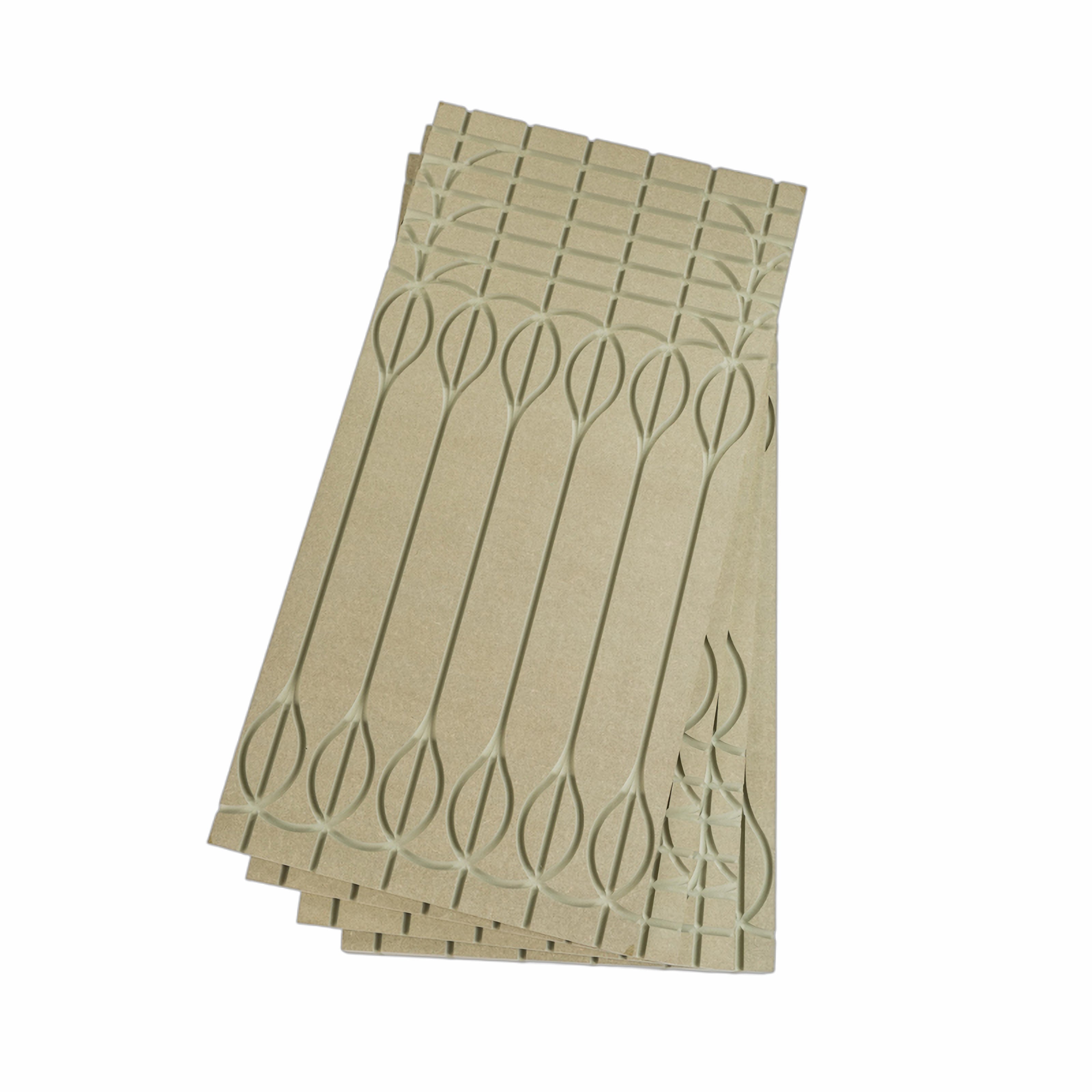 Beige, schlügelartige, dekorative MDF-Flächenheizsystem Basisplatte 1200x600x18