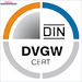 DIN DVGW CERT Logo auf PTFE Gewindedichtband DIN EN 751-3 Klasse FRp