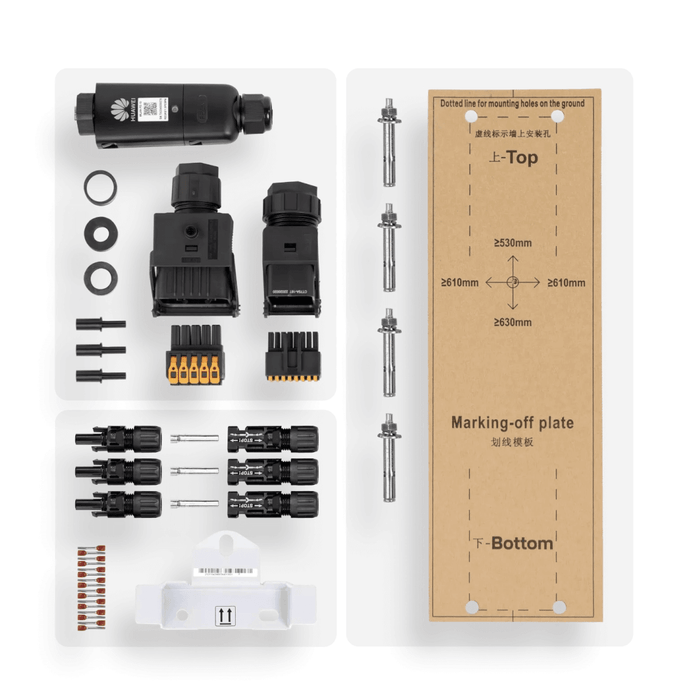 PV Komplettpaket Huawei 15KW Schrägdachmontage Trina 435 Vertex S+ Black Frame Module - GEMA Shop