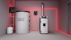 Splyňovač dreva 50 kW ATTACK SLX 50 Profi