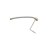 Heizungszubehör: Metallrohr mit Gewindeanschluss und Stützarm für flexible Installation 🛠️