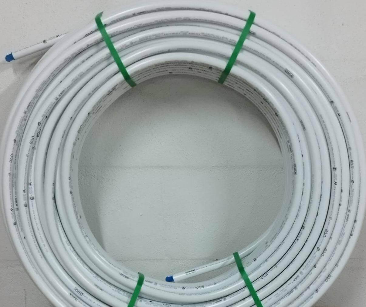 Wavin Mehrschichtverbundrohr 16x2,0 20x2,25 - Rolle 25 Meter.